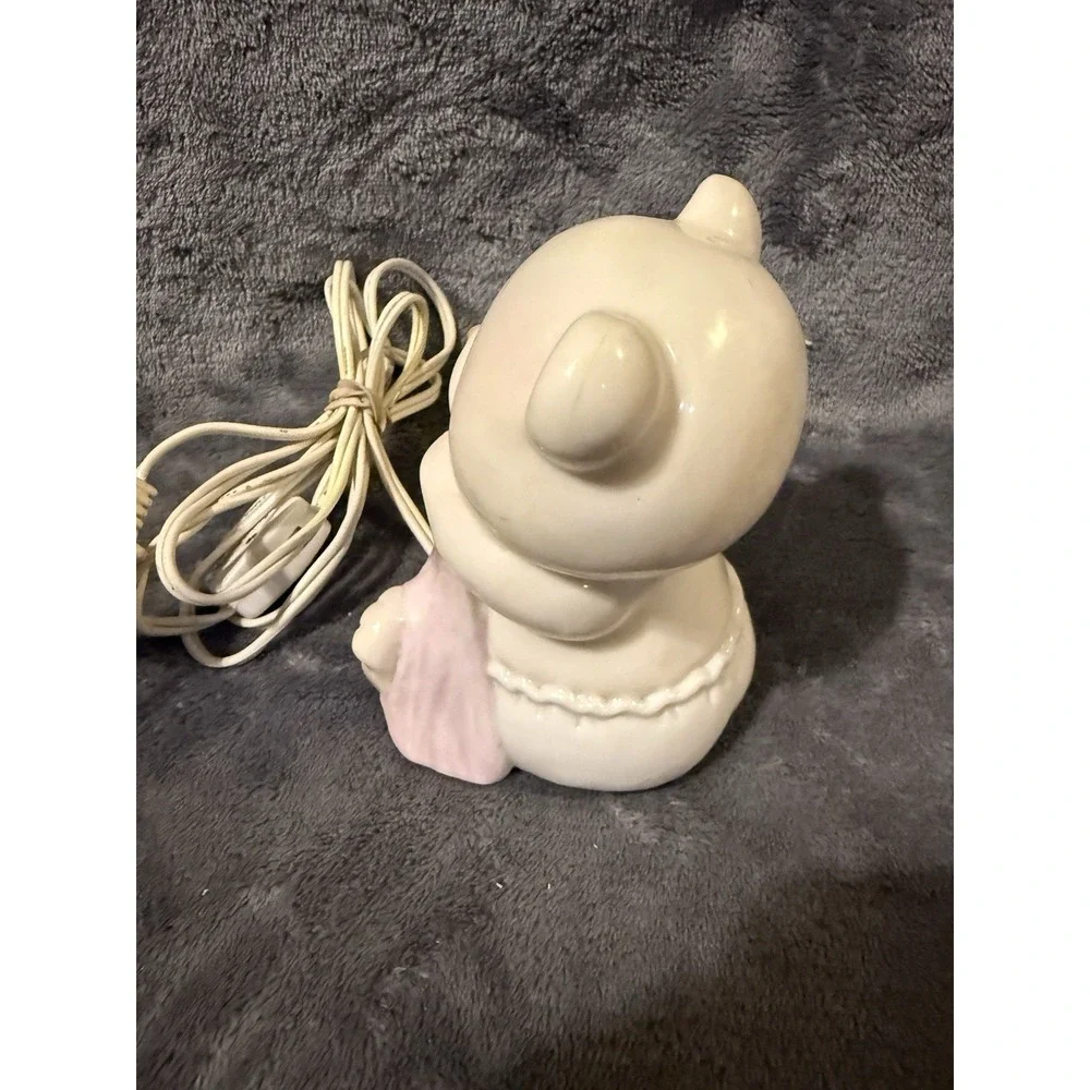 1985 Vintage Enesco Glass Bear Night Light Precious Moments Tested‎ And Works